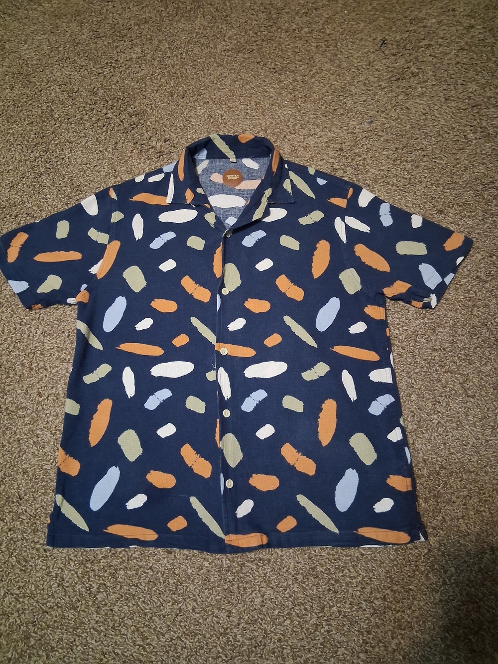 Common People Boys Short-Sleeve Button-Down Shirt 100% Cotton To Keep Cool